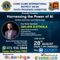 Harnessing the Power of AI - Online Seminar and Workshop
